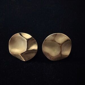 Napier Textured Gold Earrings